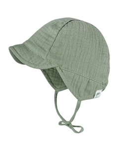 Детская шапочка с защитой от ушей, зеленый Maximo