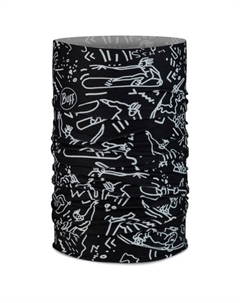 Детский оригинальный эко-стретч-шарф, черный Buff