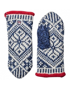 Нордические шерстяные варежки-перчатки, мультиколор Hestra