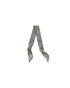 Шелковый шарф Unisex серый HERMES Hermès