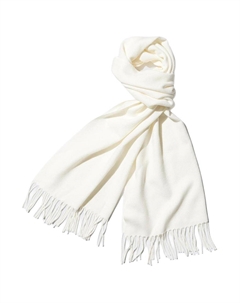 Шерстяной вязаный шарф унисекс айвори Uniqlo