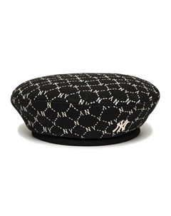 Monogram Diamond Wool Beret Mlb