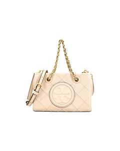 Сумка-шоппер Fleming Sheepskin мини женская кремово-белая Tory burch