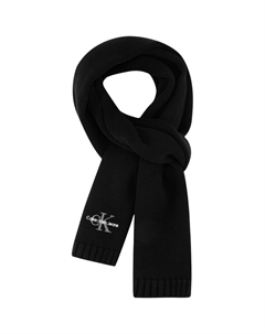 Кальвин Кляйн Шерстяной шарф унисекс Space Black Calvin klein