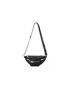 Аттика Кроссбоди Мини из Ягненка Женская Черная Alexander wang