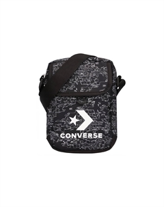 Полиэстеровая наплечная сумка через плечо обычная унисекс черная Converse