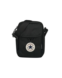 Полиэстеровая наплечная сумка через плечо обычная унисекс черная, Black Converse