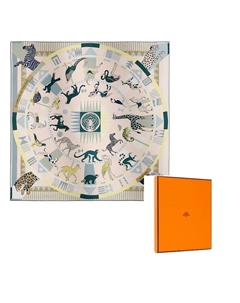 HERMES Шёлковый шарф, Candy Coated Pink Hermès