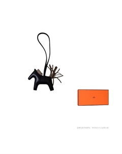 HERMES Брелок Rodeo Pm, Black Hermès