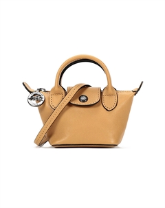 Le Pliage Cuir Сумка-пельмень из овчины, Портативная сумка через плечо, Миниатюрная женская сумка на плечо Медовая Longchamp