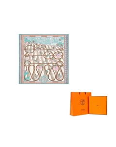 HERMES Шёлковый шарф, Blue Hermès