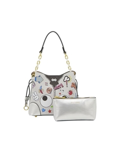 Сумка через плечо, серебряный Mymo