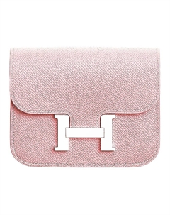 HERMES Элегантный клатч из кожи Эпсом с ремешком через плечо поясная сумка женская M7 Love Pink Hermès
