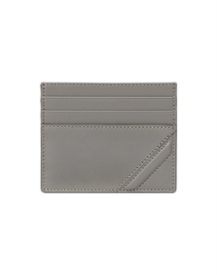 Кожаный картхолдер мужской серый Fendi