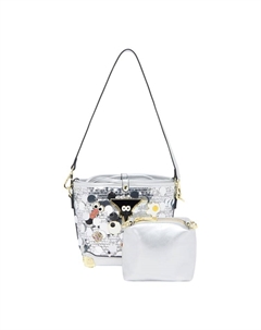 Сумка через плечо, серебряный Mymo