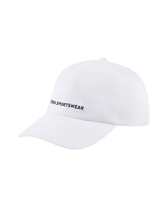 Хлопковая бейсболка унисекс белая, White Puma
