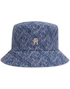 Полиэстеровая панама женская синяя с узором, Blue Pattern DB5 Tommy hilfiger