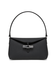 Маленькая кожаная наплечная сумка Roseau Longchamp