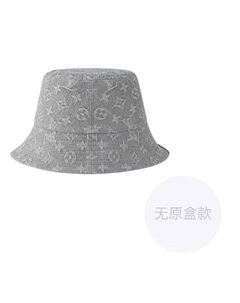 Хлопковая шляпа-ведро женская серая, Gray Louis vuitton