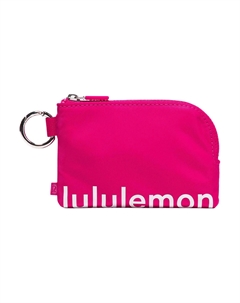 Нейлоновый картхолдер для женщин страстный красный и белый, Lipstick Pink & White Lululemon