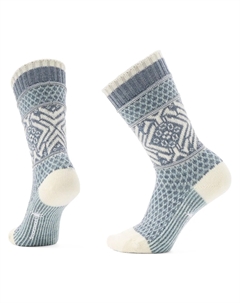 Повседневные носки с попкорновым снежинковым узором и полной амортизацией, Frosty Green Smartwool