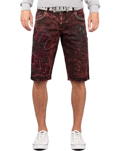 Джинсовые шорты, бордовый Cipo&baxx