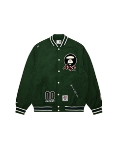 Куртка-бомбер A Bathing APE® с логотипом Moonface, Green GRD Aape