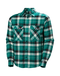 Рубашка с длинным рукавом Lokka Flannel - Мужская, Emerald Box Stripe Plaid Helly hansen