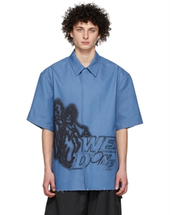 Темно-синяя джинсовая рубашка We11done