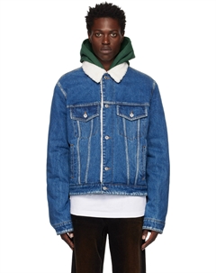 Синяя джинсовая куртка классического кроя We11done