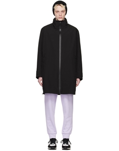 Черное водоотталкивающее пальто Hugo