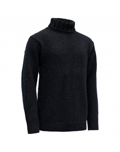Свитер Нансена с высоким воротом - шерстяной свитер, синий Devold