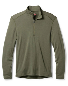 Мужская базовая флисовая толстовка с полумолнией из мериносовой шерсти 260, Loden Icebreaker