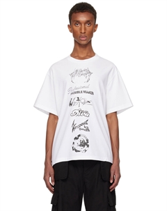 Футболка с мультилоготипом, белый We11done