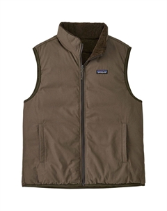 Обратимый жилет из хлопка и пуха, коричневый Patagonia