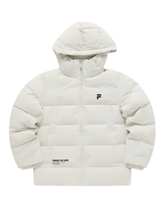 Городская технологичная пуховая куртка мужская, Light Mist Gray Fila fusion