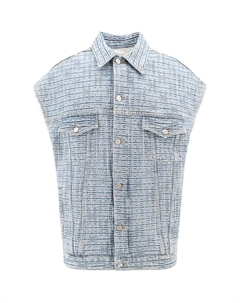 Джинсовая безрукавка оверсайз 4G, Steel Blue Givenchy