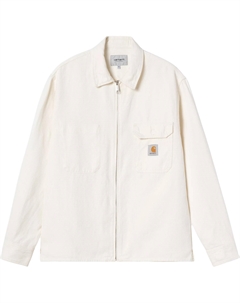 Рубашка с молнией и нашивкой с логотипом, White Carhartt wip
