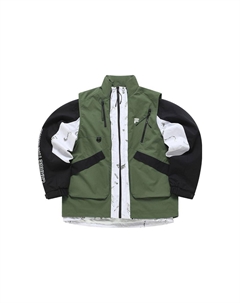 Куртка мужская двухсоставная прохладный зелёный, Cool Yes Green (Two-Piece Set) Fila fusion