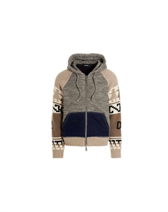 Свитшот с интарсией на молнии, Multicolor Dsquared2