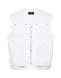 Джинсовый жилет DSQUARED2, White Dsquared2