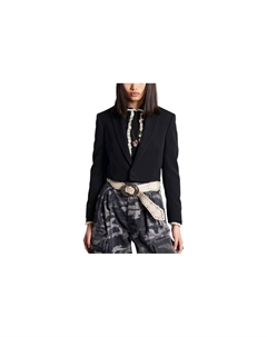 Приталенный укороченный пиджак с однобортной застежкой, Black Dsquared2