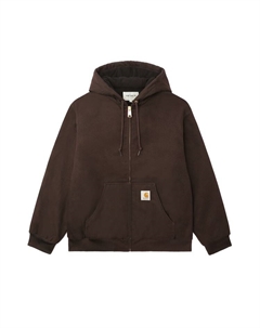 Застегивающаяся на молнию толстовка с капюшоном, Coffee Carhartt wip