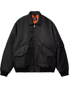 Олтен застёгивающаяся на молнию куртка-бомбер, Black Carhartt wip