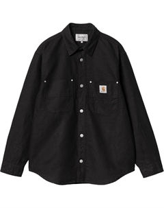 Ватная рубашка с нашивкой, Black Carhartt wip