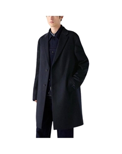 Мужское пальто синего цвета, Navy Blue Uniqlo