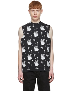 Черный хлопковый жилет We11done