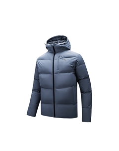 Мужская куртка пуховик в клетку серый, Chessboard Gray Anta