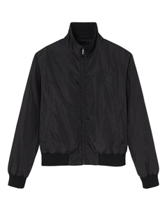 Бомбер с вышитым логотипом на молнии, Black Versace