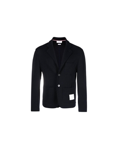 Однобортный пиджак с нашивкой-логотипом, Blue Thom browne